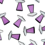 Purple UFO Lapel Pin